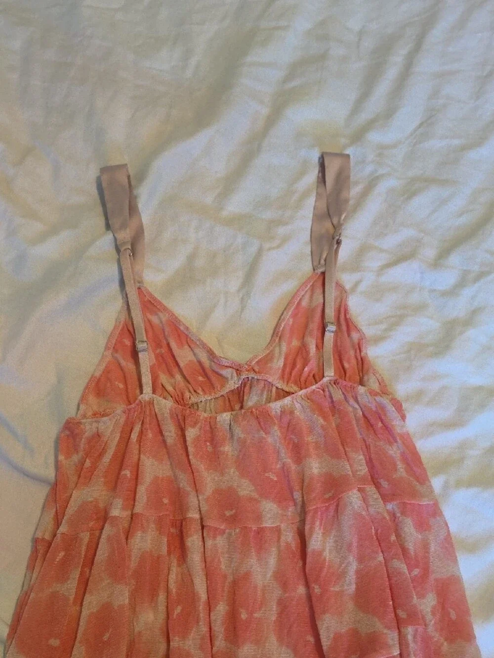Victoria's Secret Vintage Pink Floral Babydoll Set With Matching Brief